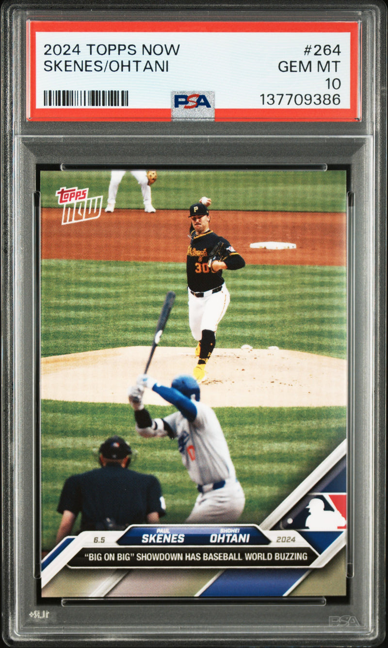 2024 Topps Now Paul Skenes/Shohei Ohtani #264 /32201 PSA 10