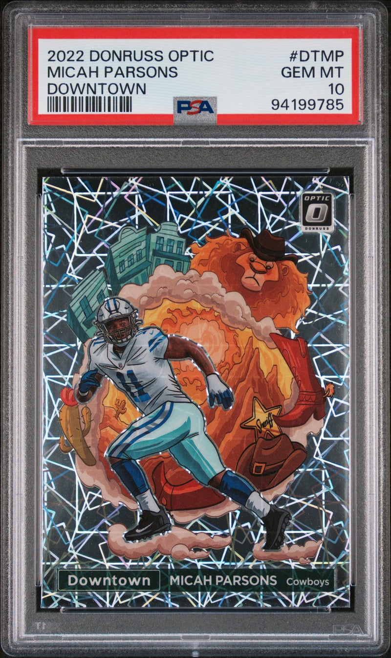 2022 Donruss Optic Downtown Micah Parsons #DTMP PSA 10