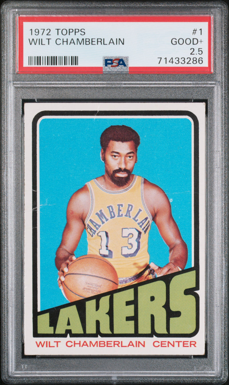1972 Topps Wilt Chamberlain #1 PSA 2.5