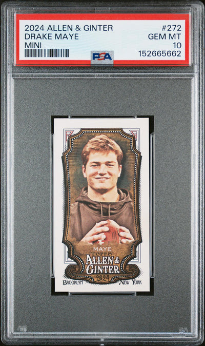 2024 Topps Allen and Ginter Mini Drake Maye #272 PSA 10