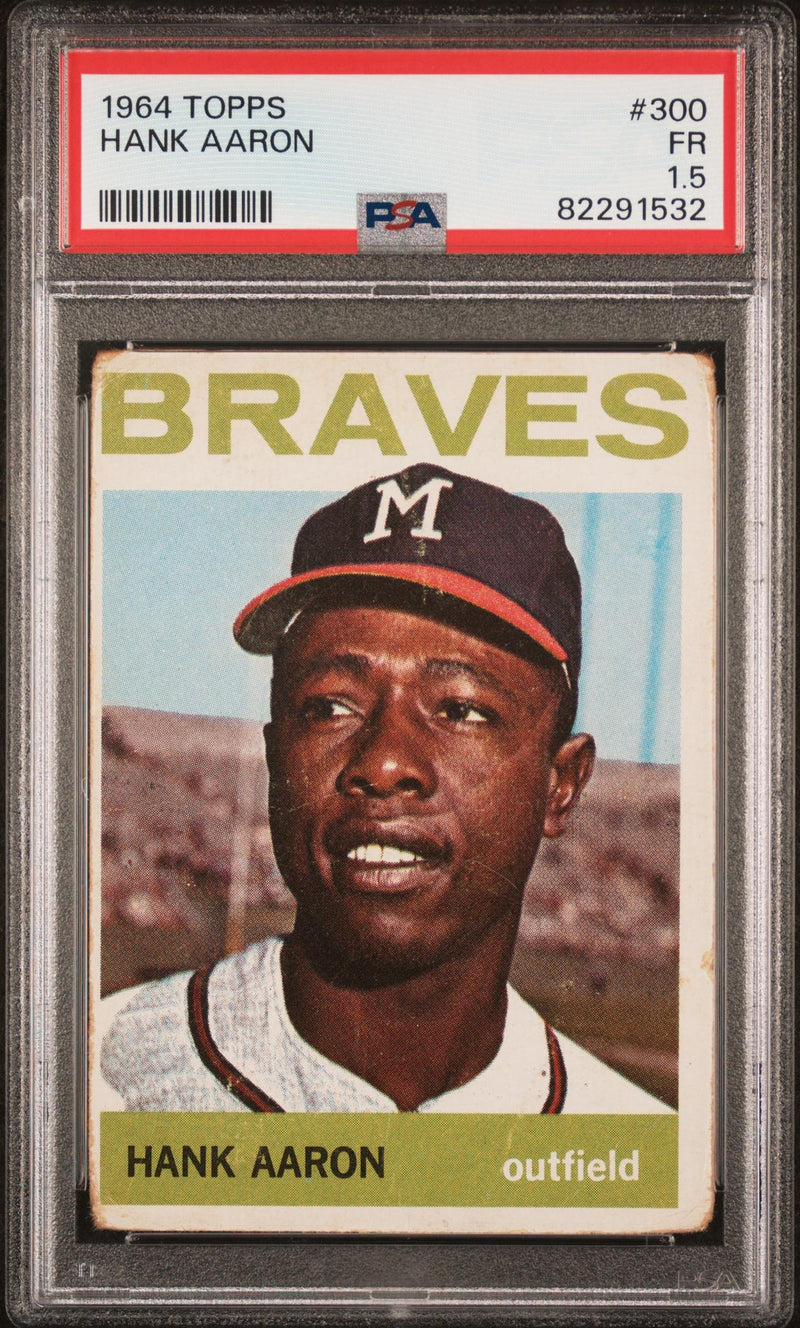 1964 Topps Hank Aaron #300 PSA 1.5