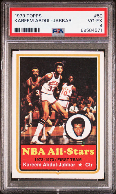 1973 Topps Kareem Abdul-Jabbar #50 PSA 4