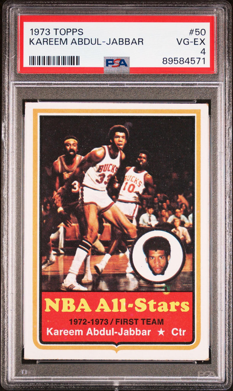 1973 Topps Kareem Abdul-Jabbar #50 PSA 4