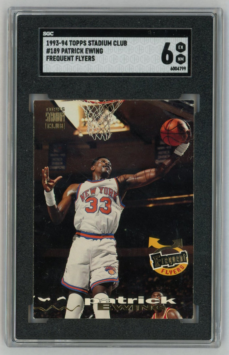 1993-94 Stadium Club #189 Patrick Ewing Frequent Flyers SGC 6