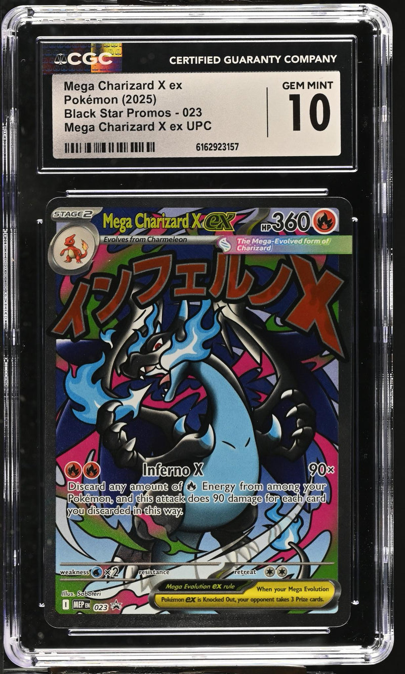 Pokémon Black Star Promos Mega Charizard X ex #023 CGC 10