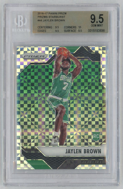 2016 Panini Prizm Starburst Prizm Jaylen Brown #44 /11 BGS 9.5
