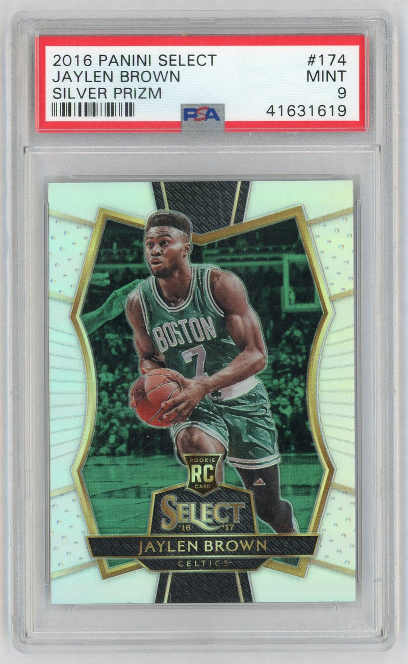 2016 Panini Select Silver Prizm Jaylen Brown #174 PSA 9
