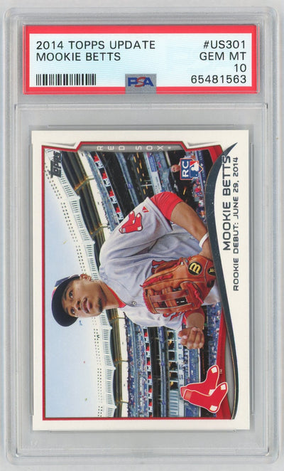 2014 Topps Update Mookie Betts #US301 PSA 10