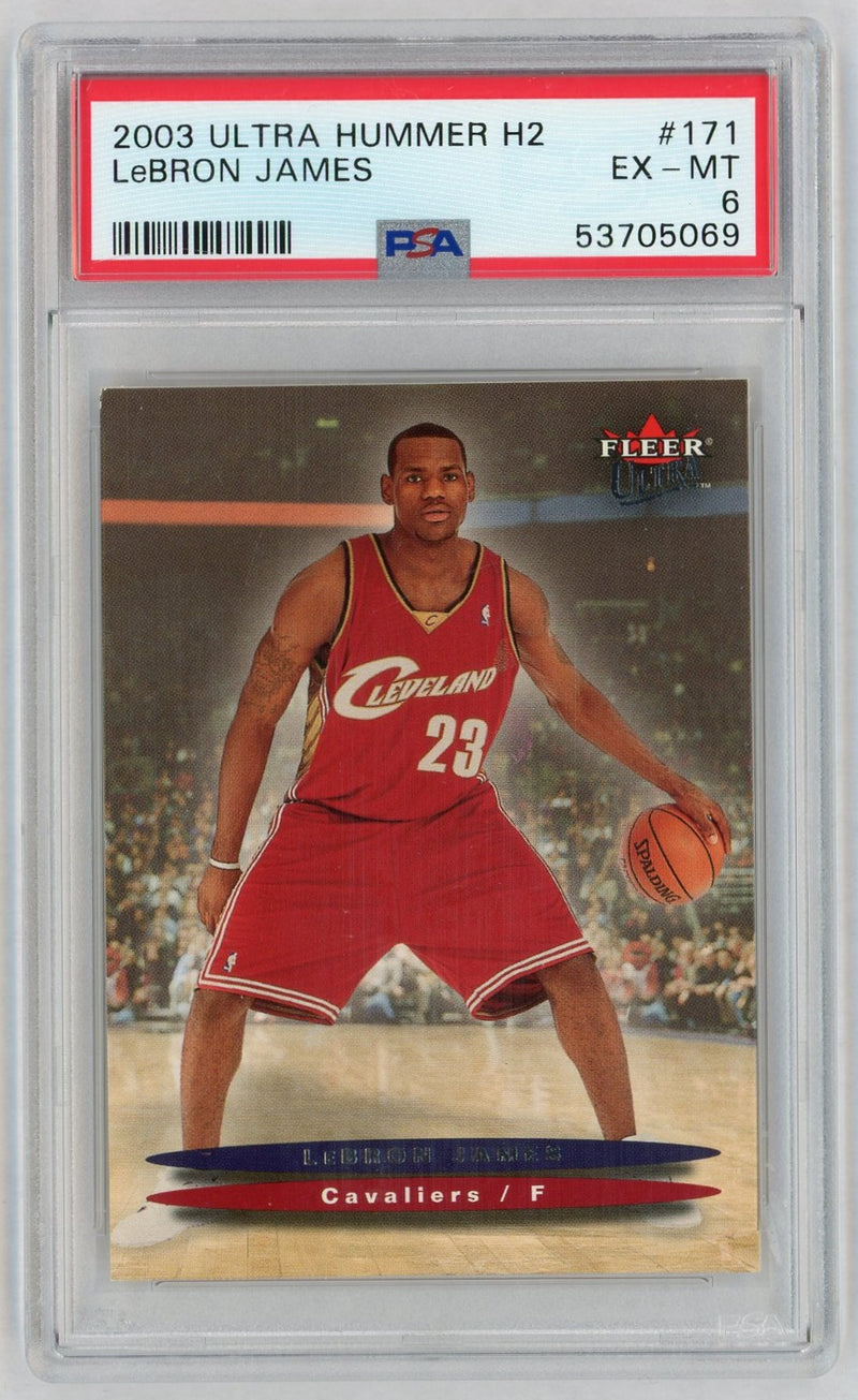 2003 Fleer Ultra Hummer H2 LeBron James #171 PSA 6