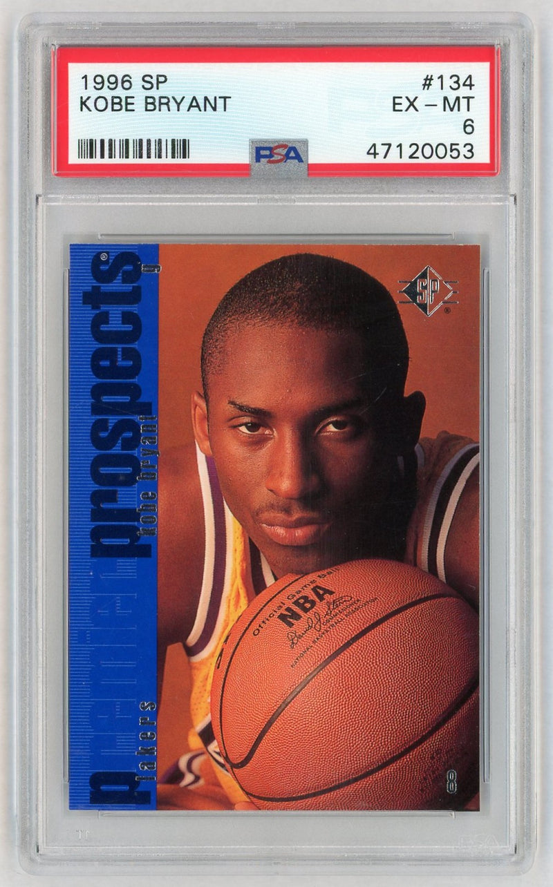 1996 SP Premier Prospects Kobe Bryant #134 PSA 6