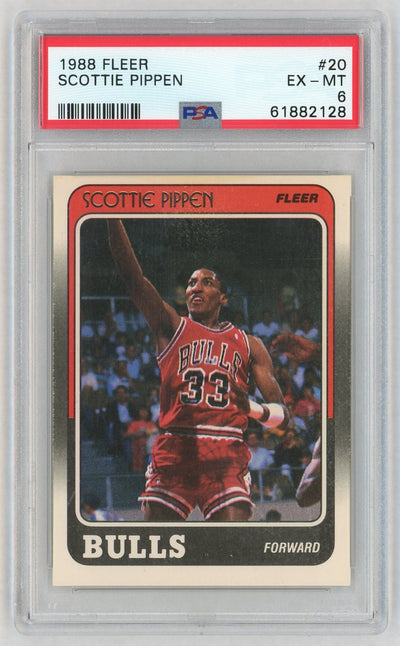 1988 Fleer Scottie Pippen #20 PSA 6
