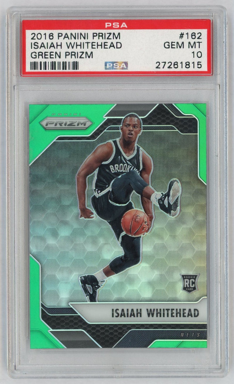 2016 Panini Prizm Green Prizm Isaiah Whitehead #162 PSA 10