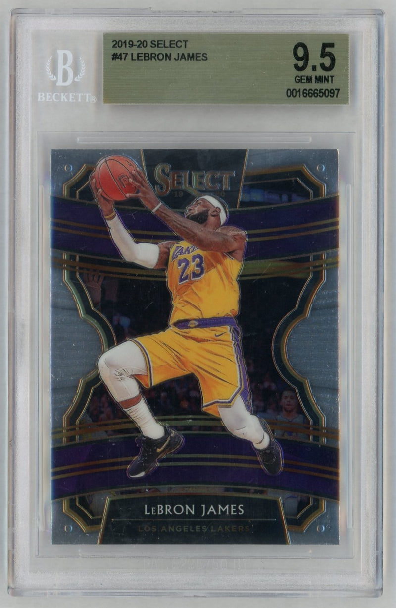 2019 Panini Select Concourse LeBron James #47 BGS 9.5