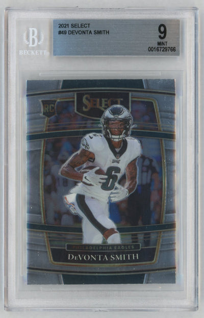 2021 Panini Select Devonta Smith #49 BGS 9