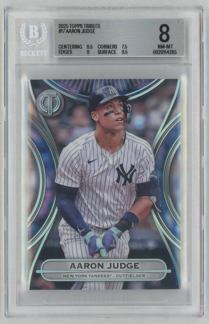 2025 Topps Tribute Aaron Judge #17 BGS 8