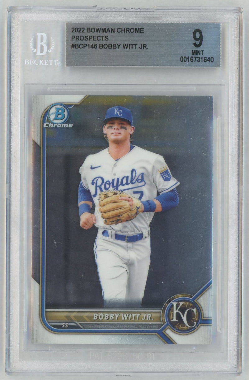 2022 Bowman Chrome Prospect Bobby Witt Jr. #BCP146 BGS 9