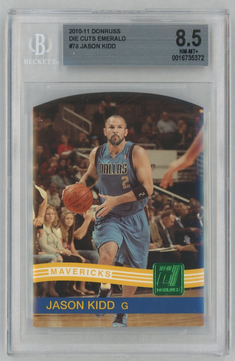 2010 Panini Donruss Die Cuts Emerald Jason Kidd #78 BGS 8.5