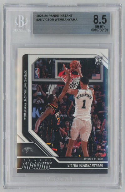 2023 Panini Instant Victor Wembanyama #26 /10018 BGS 8.5