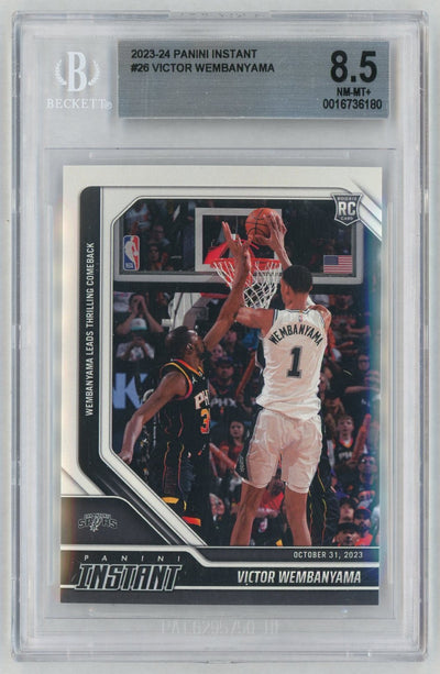 2023 Panini Instant Victor Wembanyama #26 /10018 BGS 8.5
