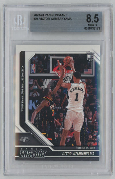 2023 Panini Instant Victor Wembanyama #26 /10018 BGS 8.5