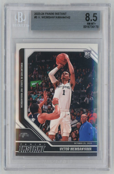 2023 Panini Instant Victor Wembanyama #5 /44142 BGS 8.5