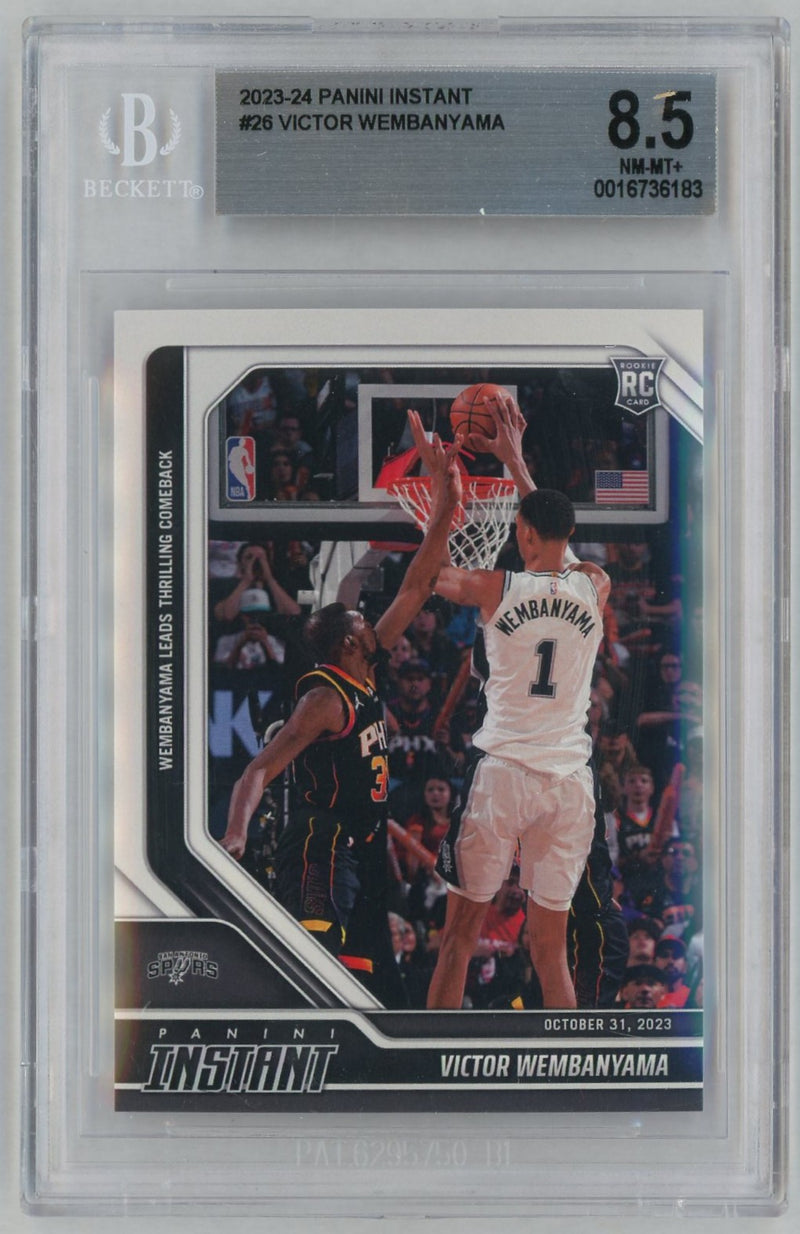 2023 Panini Instant Victor Wembanyama #26 /10018 BGS 8.5