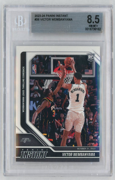 2023 Panini Instant Victor Wembanyama #26 /10018 BGS 8.5