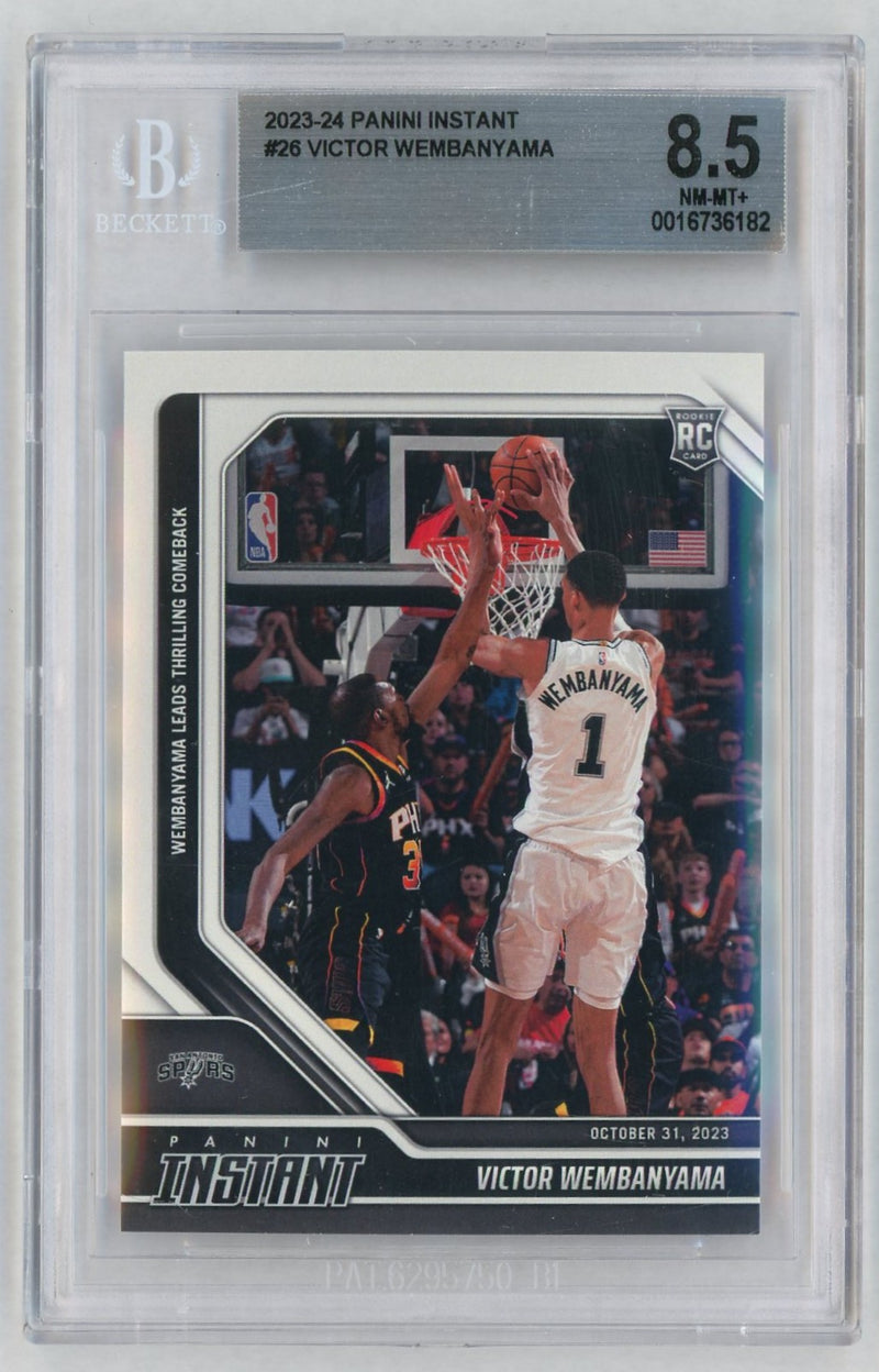 2023 Panini Instant Victor Wembanyama #26 /10018 BGS 8.5