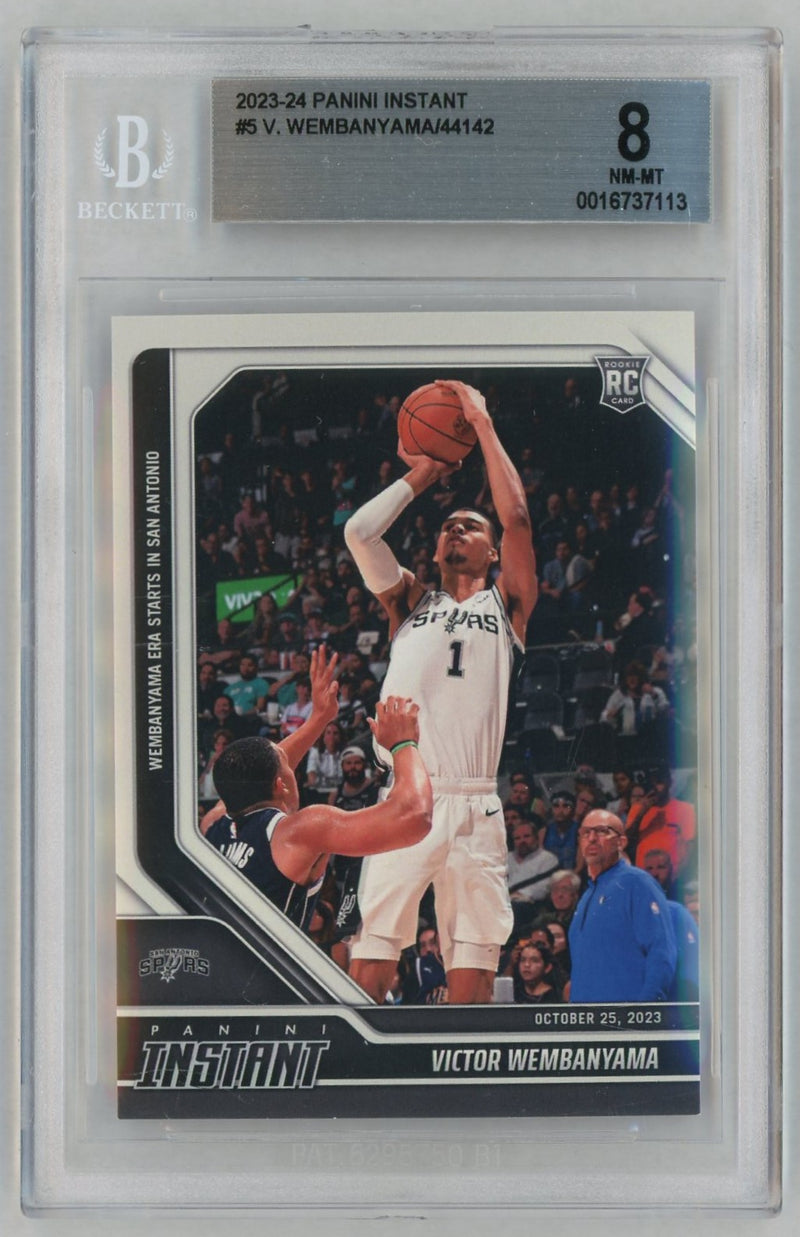 2023 Panini Instant Victor Wembanyama #5 /44142 /1 BGS 8