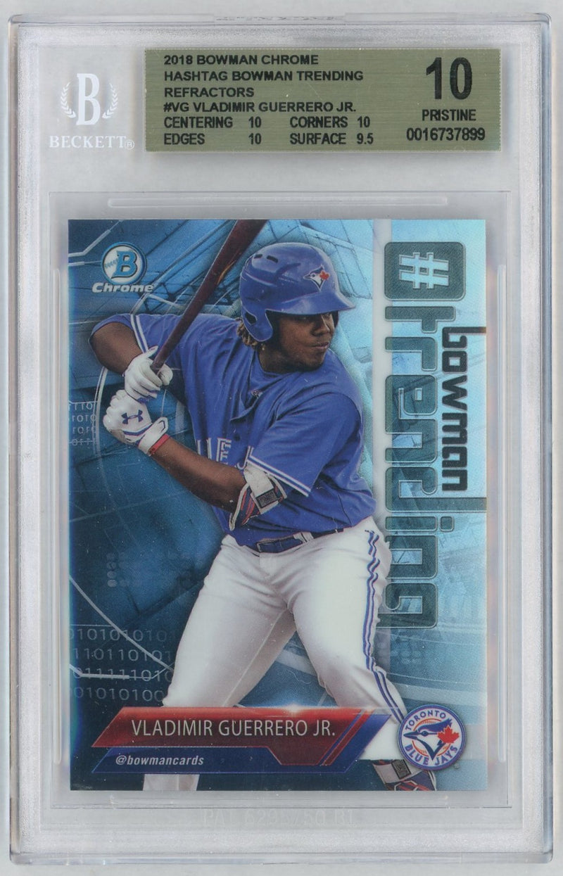 2018 Bowman Chrome Hashtag Trending Vladimir Guerrero Jr. #VG BGS 10