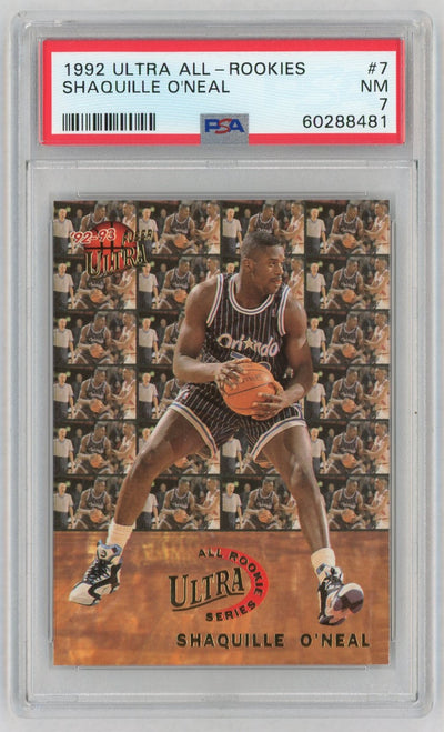1992 Ultra All Rookie Shaquille O'Neal #7 PSA 7