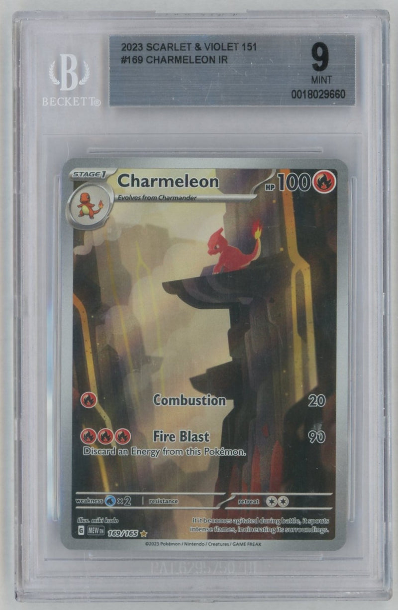 2023 Pokemon Scarlet and Violet 151 Illustration Rare Charmeleon #169 BGS 9
