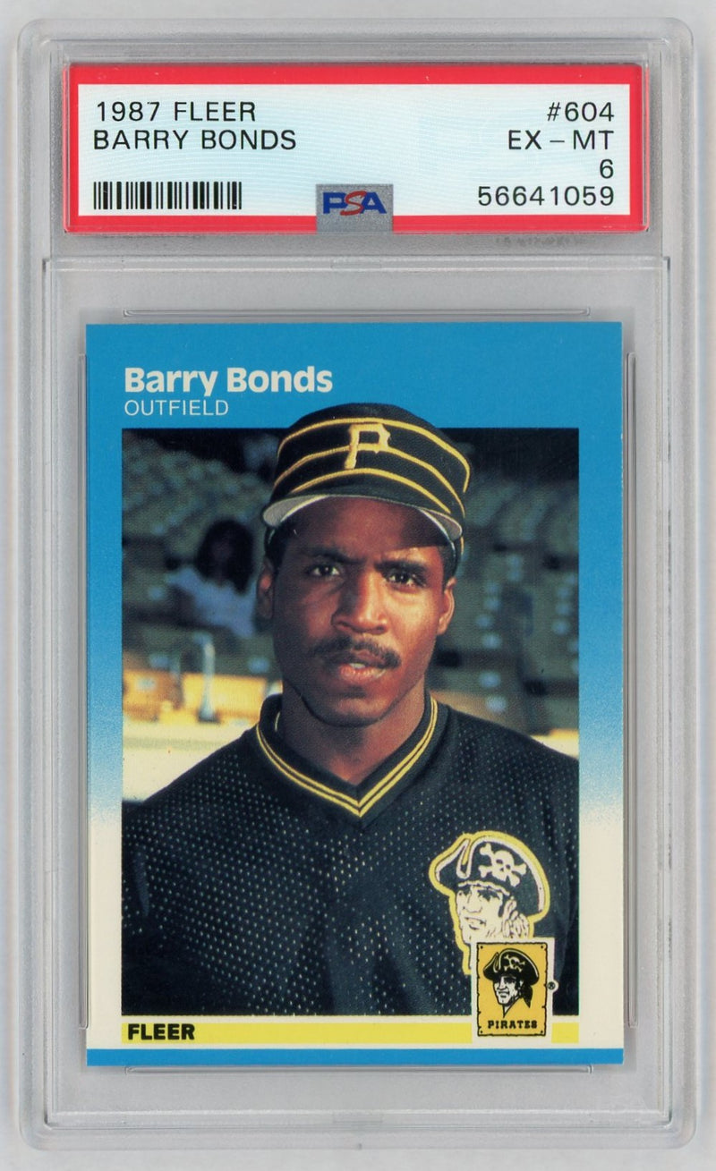 1987 Fleer Barry Bonds #604 PSA 6