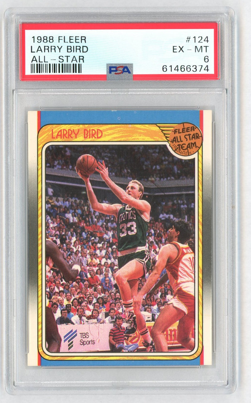 1988 Fleer All Star Larry Bird #124 PSA 6