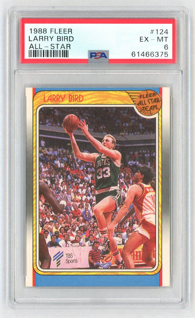 1988 Fleer All Star Larry Bird #124 PSA 6