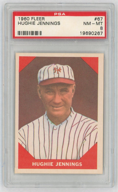 1960 Fleer Hugh Jennings #67 PSA 8