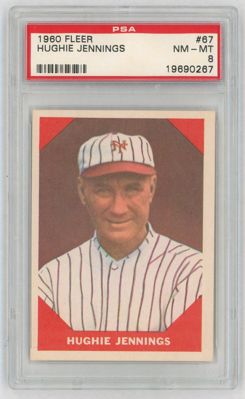 1960 Fleer Hugh Jennings #67 PSA 8