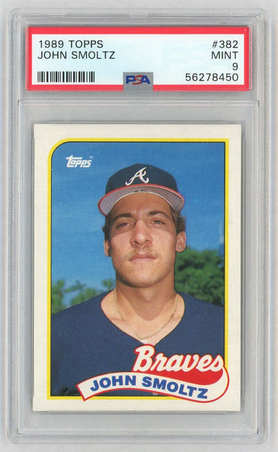 1989 Topps John Smoltz #382 PSA 9