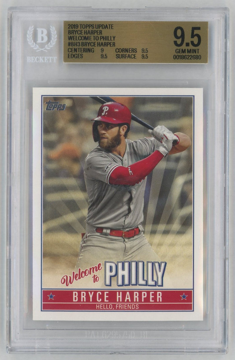 2019 Topps Update Bryce Harper Welcome To Philly Bryce Harper #BH3 BGS 9.5