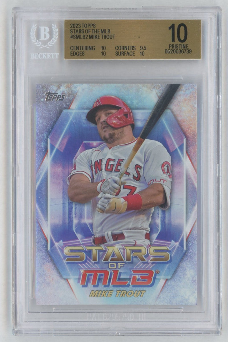 2023 Topps Stars of MLB Mike Trout #SMLB2 BGS 10