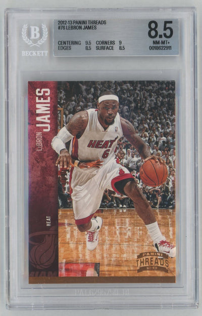 2012 Panini Threads LeBron James #76 BGS 8.5