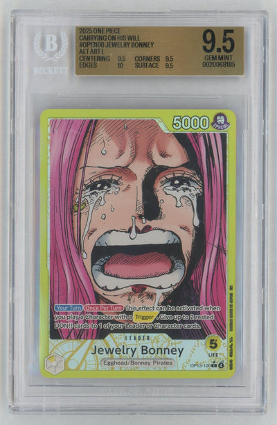 2025 One Piece Carrying On His Will Alternate Art Jewelry Bonney #OP13100 BGS 9.5