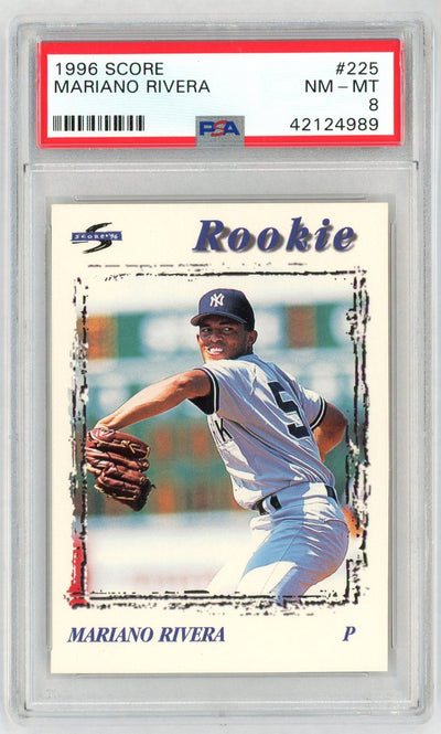 1996 Score Mariano Rivera #225 PSA 8