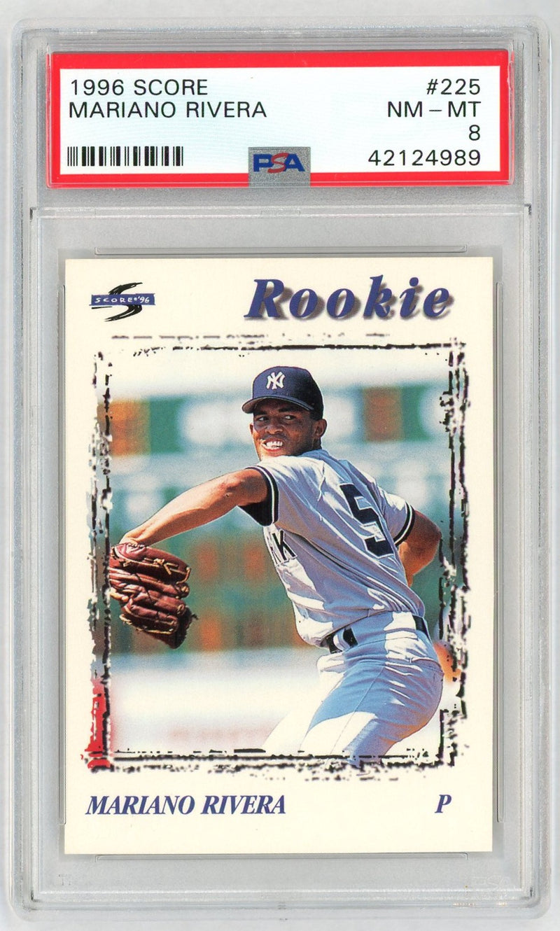 1996 Score Mariano Rivera #225 PSA 8