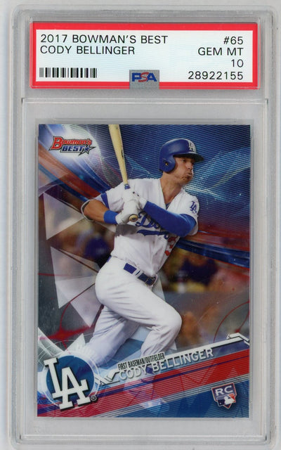2017 Bowman's Best Cody Bellinger #65 PSA 10