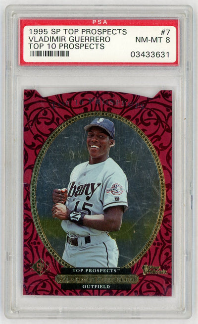 1995 SP Top Prospects Vladimir Guerrero #7 PSA 8