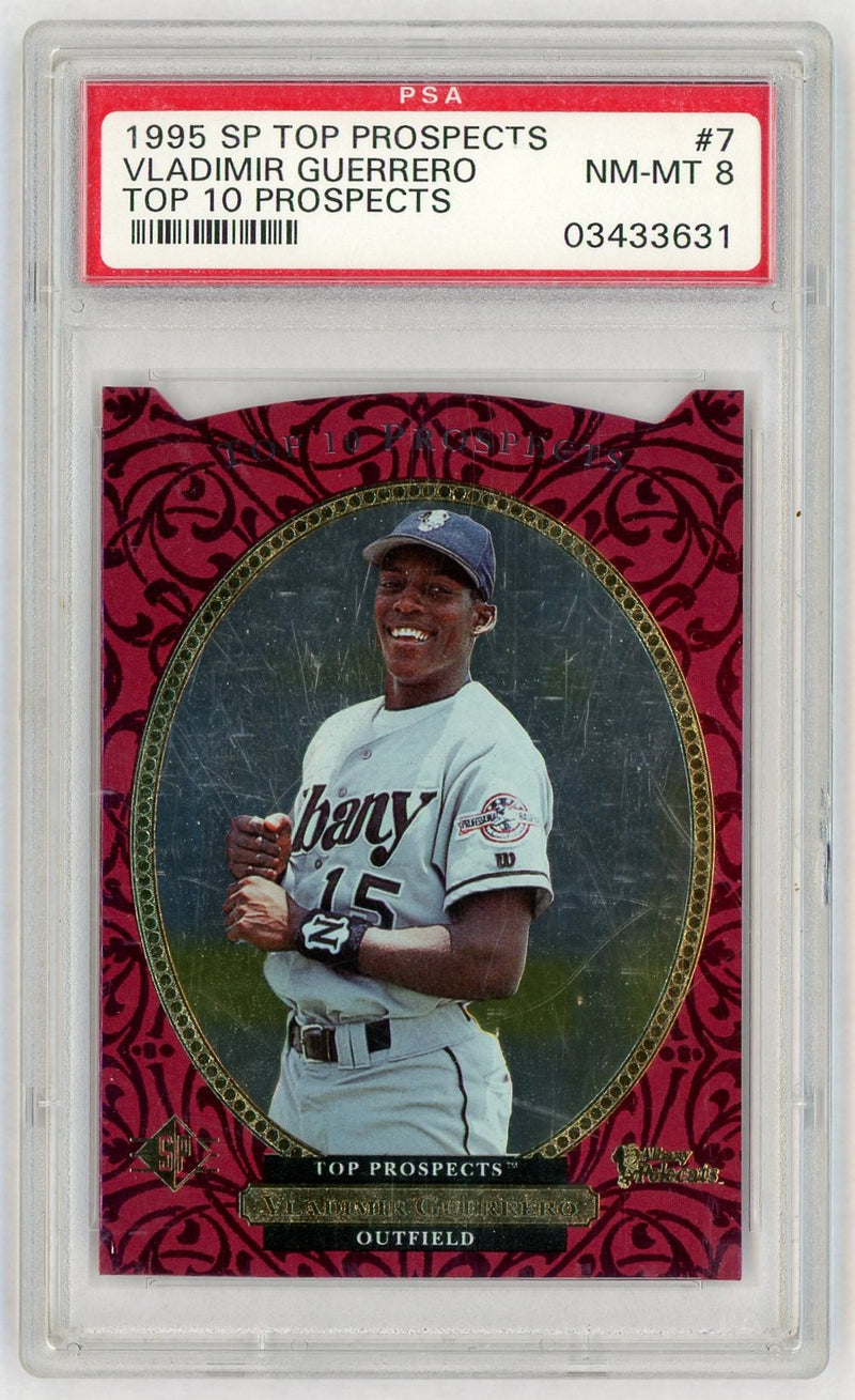 1995 SP Top Prospects Vladimir Guerrero #7 PSA 8