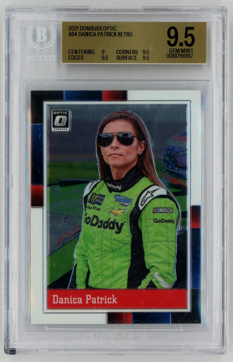 2021 Panini Donruss Optic Danica Patrick #64 BGS 9.5
