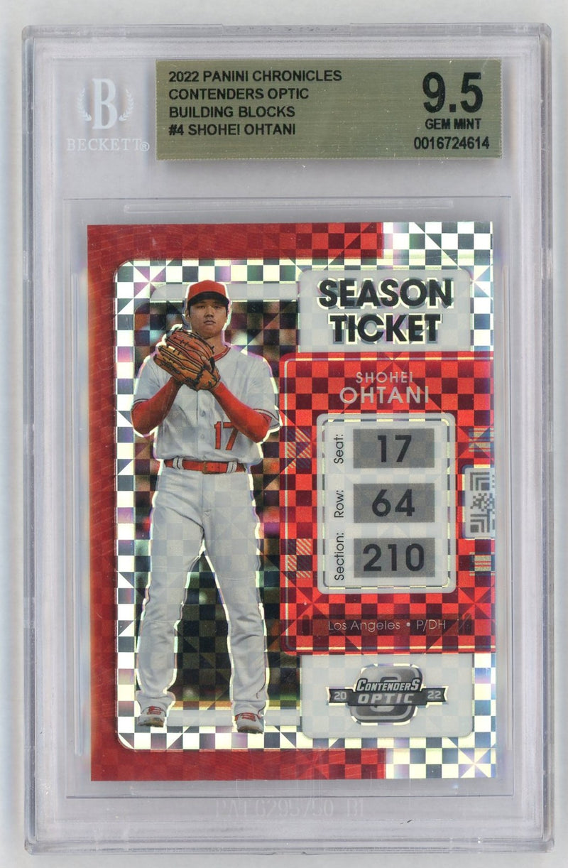 2022 Panini Chronicles Contenders Optic Building Blocks Shohei Ohtani #4 BGS 9.5