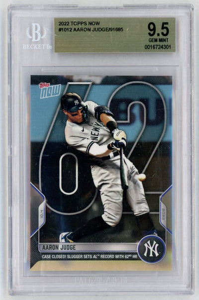 2022 Topps Now Aaron Judge #1012 /91685 BGS 9.5